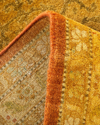 Traditional Mogul Brown Wool Area Rug 8' 0" x 10' 7" - Solo Rugs