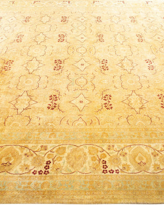 Traditional Mogul Ivory Wool Area Rug 8' 3" x 10' 3" - Solo Rugs