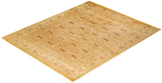 Traditional Mogul Ivory Wool Area Rug 8' 3" x 10' 3" - Solo Rugs