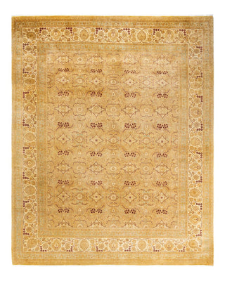 Traditional Mogul Ivory Wool Area Rug 8' 3" x 10' 3" - Solo Rugs
