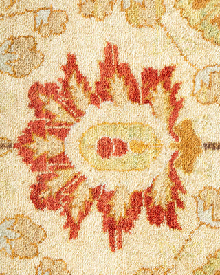Traditional Mogul Ivory Wool Area Rug 8' 1" x 10' 8" - Solo Rugs