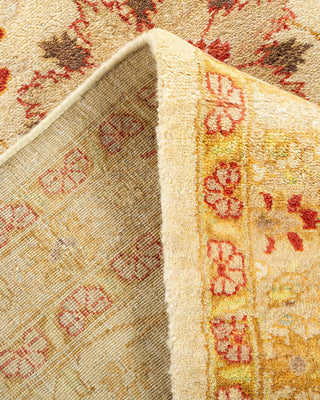 Traditional Mogul Ivory Wool Area Rug 8' 1" x 10' 8" - Solo Rugs