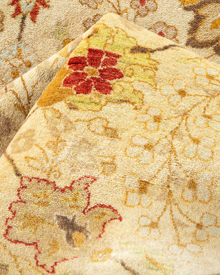Traditional Mogul Ivory Wool Area Rug 8' 1" x 10' 8" - Solo Rugs