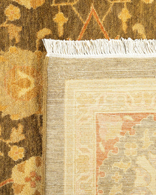 Traditional Mogul Green Wool Area Rug 8' 2" x 10' 1" - Solo Rugs