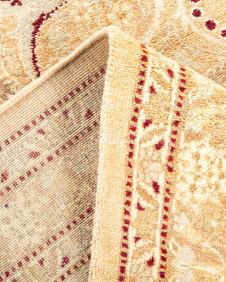 Traditional Mogul Beige Wool Area Rug 8' 2" x 10' 3" - Solo Rugs