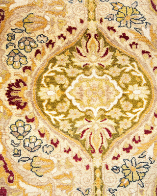Traditional Mogul Ivory Wool Area Rug 8' 1" x 10' 1" - Solo Rugs