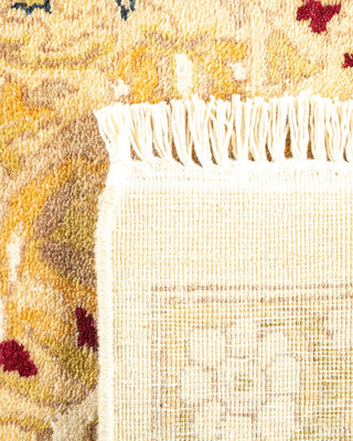 Traditional Mogul Ivory Wool Area Rug 8' 1" x 10' 1" - Solo Rugs