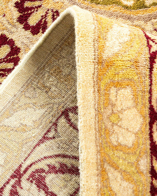 Traditional Mogul Ivory Wool Area Rug 8' 1" x 10' 1" - Solo Rugs