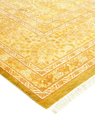 Traditional Mogul Green Wool Area Rug 8' 2" x 10' 4" - Solo Rugs