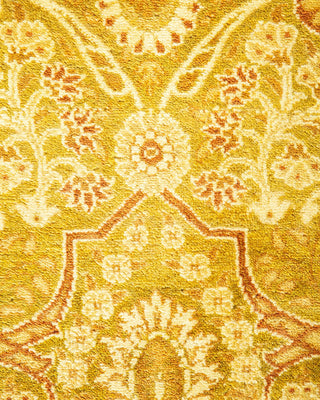 Traditional Mogul Green Wool Area Rug 8' 2" x 10' 4" - Solo Rugs