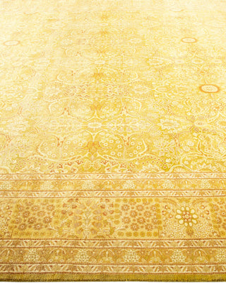 Traditional Mogul Green Wool Area Rug 8' 2" x 10' 4" - Solo Rugs