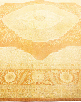 Traditional Mogul Orange Wool Area Rug 8' 4" x 10' 3" - Solo Rugs