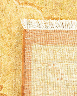 Traditional Mogul Orange Wool Area Rug 8' 4" x 10' 3" - Solo Rugs