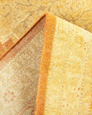 Traditional Mogul Orange Wool Area Rug 8' 4" x 10' 3" - Solo Rugs