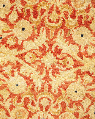 Traditional Mogul Orange Wool Area Rug 8' 3" x 9' 10" - Solo Rugs