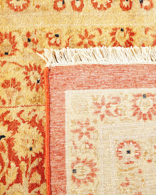 Traditional Mogul Orange Wool Area Rug 8' 3" x 9' 10" - Solo Rugs