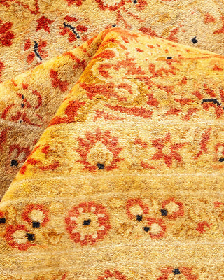 Traditional Mogul Orange Wool Area Rug 8' 3" x 9' 10" - Solo Rugs
