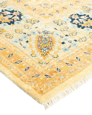 Traditional Mogul Ivory Wool Area Rug 8' 1" x 10' 9" - Solo Rugs