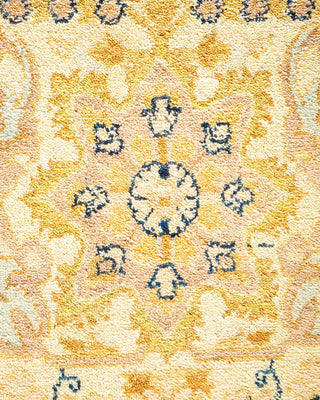 Traditional Mogul Ivory Wool Area Rug 8' 1" x 10' 9" - Solo Rugs