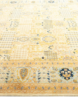 Traditional Mogul Ivory Wool Area Rug 8' 1" x 10' 9" - Solo Rugs
