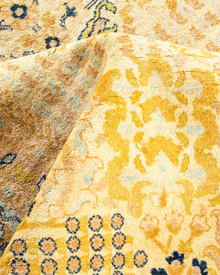 Traditional Mogul Ivory Wool Area Rug 8' 1" x 10' 9" - Solo Rugs