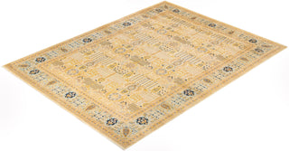 Traditional Mogul Ivory Wool Area Rug 8' 1" x 10' 9" - Solo Rugs