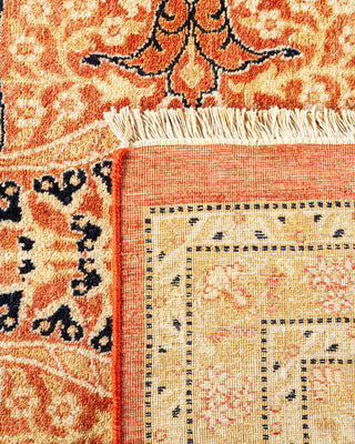 Traditional Mogul Orange Wool Area Rug 8' 2" x 10' 7" - Solo Rugs