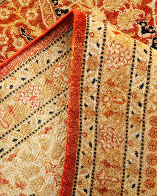 Traditional Mogul Orange Wool Area Rug 8' 2" x 10' 7" - Solo Rugs
