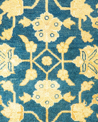 Traditional Mogul Blue Wool Area Rug 8' 4" x 9' 10" - Solo Rugs