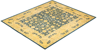 Traditional Mogul Blue Wool Area Rug 8' 4" x 9' 10" - Solo Rugs