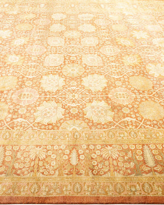 Traditional Mogul Orange Wool Area Rug 8' 2" x 10' 4" - Solo Rugs