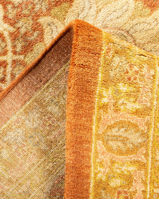 Traditional Mogul Orange Wool Area Rug 8' 2" x 10' 4" - Solo Rugs