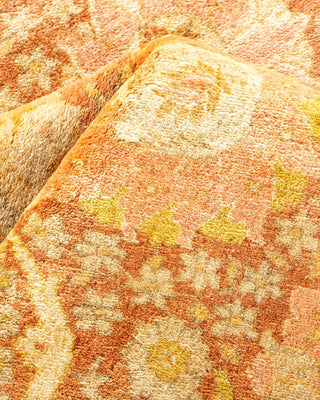 Traditional Mogul Orange Wool Area Rug 8' 2" x 10' 4" - Solo Rugs