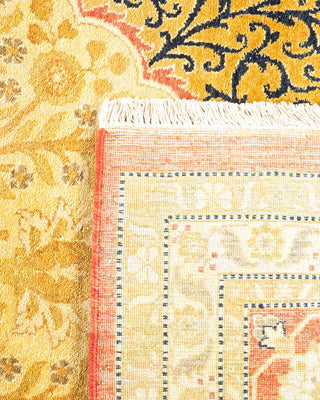 Traditional Mogul Orange Wool Area Rug 8' 3" x 10' 5" - Solo Rugs
