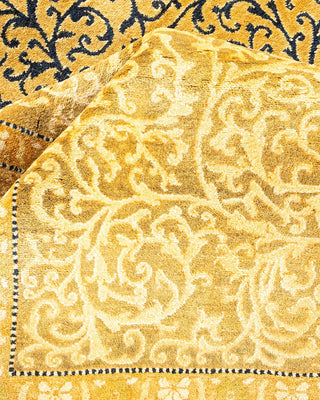 Traditional Mogul Orange Wool Area Rug 8' 3" x 10' 5" - Solo Rugs