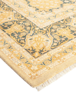 Traditional Mogul Ivory Wool Area Rug 8' 1" x 9' 10" - Solo Rugs