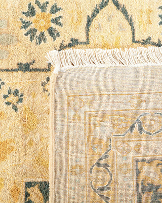 Traditional Mogul Ivory Wool Area Rug 8' 1" x 9' 10" - Solo Rugs