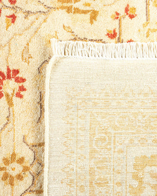 Traditional Mogul Ivory Wool Area Rug 8' 3" x 10' 5" - Solo Rugs
