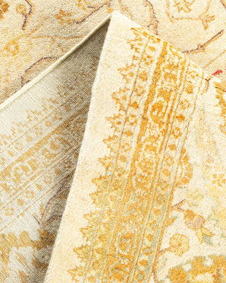Traditional Mogul Ivory Wool Area Rug 8' 3" x 10' 5" - Solo Rugs