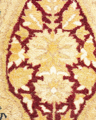 Traditional Mogul Ivory Wool Area Rug 8' 2" x 10' 1" - Solo Rugs