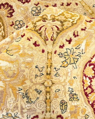 Traditional Mogul Ivory Wool Area Rug 8' 2" x 10' 1" - Solo Rugs