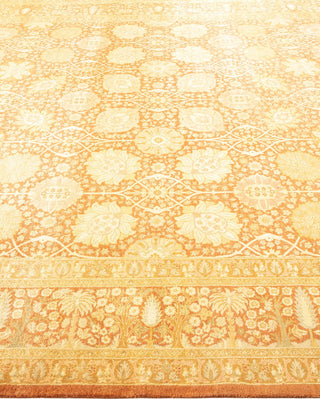 Traditional Mogul Brown Wool Area Rug 8' 2" x 10' 2" - Solo Rugs
