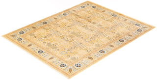 Traditional Mogul Ivory Wool Area Rug 8' 0" x 10' 4" - Solo Rugs