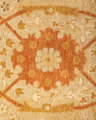 Traditional Mogul Ivory Wool Area Rug 10' 2" x 13' 10" - Solo Rugs