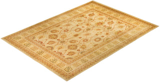 Traditional Mogul Ivory Wool Area Rug 10' 2" x 13' 10" - Solo Rugs