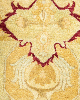 Traditional Mogul Ivory Wool Area Rug 10' 2" x 14' 7" - Solo Rugs