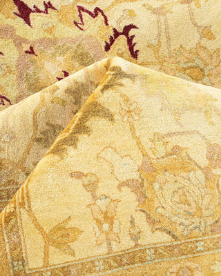 Traditional Mogul Ivory Wool Area Rug 10' 2" x 14' 7" - Solo Rugs