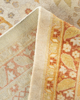 Traditional Mogul Ivory Wool Area Rug 9' 3" x 11' 10" - Solo Rugs