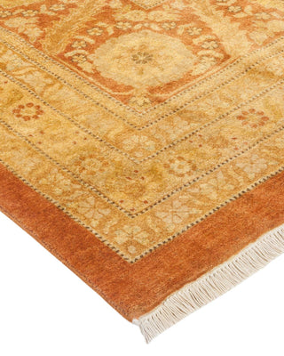 Traditional Mogul Brown Wool Area Rug 12' 0" x 17' 8" - Solo Rugs
