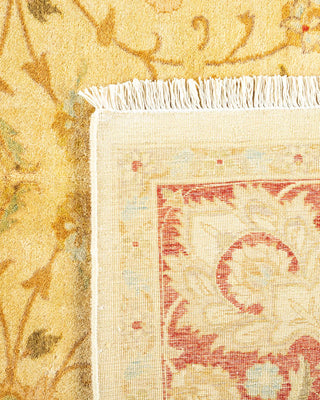 Traditional Mogul Ivory Wool Area Rug 6' 2" x 8' 10" - Solo Rugs